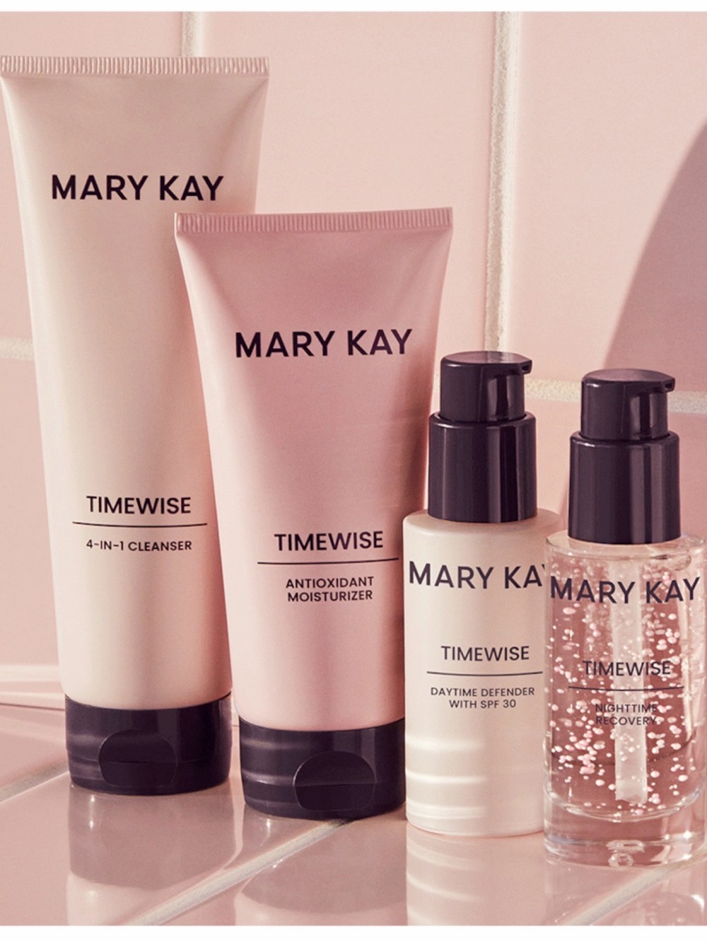 MARY KAY Timewise Skincare Set - Pink, Cream, Black